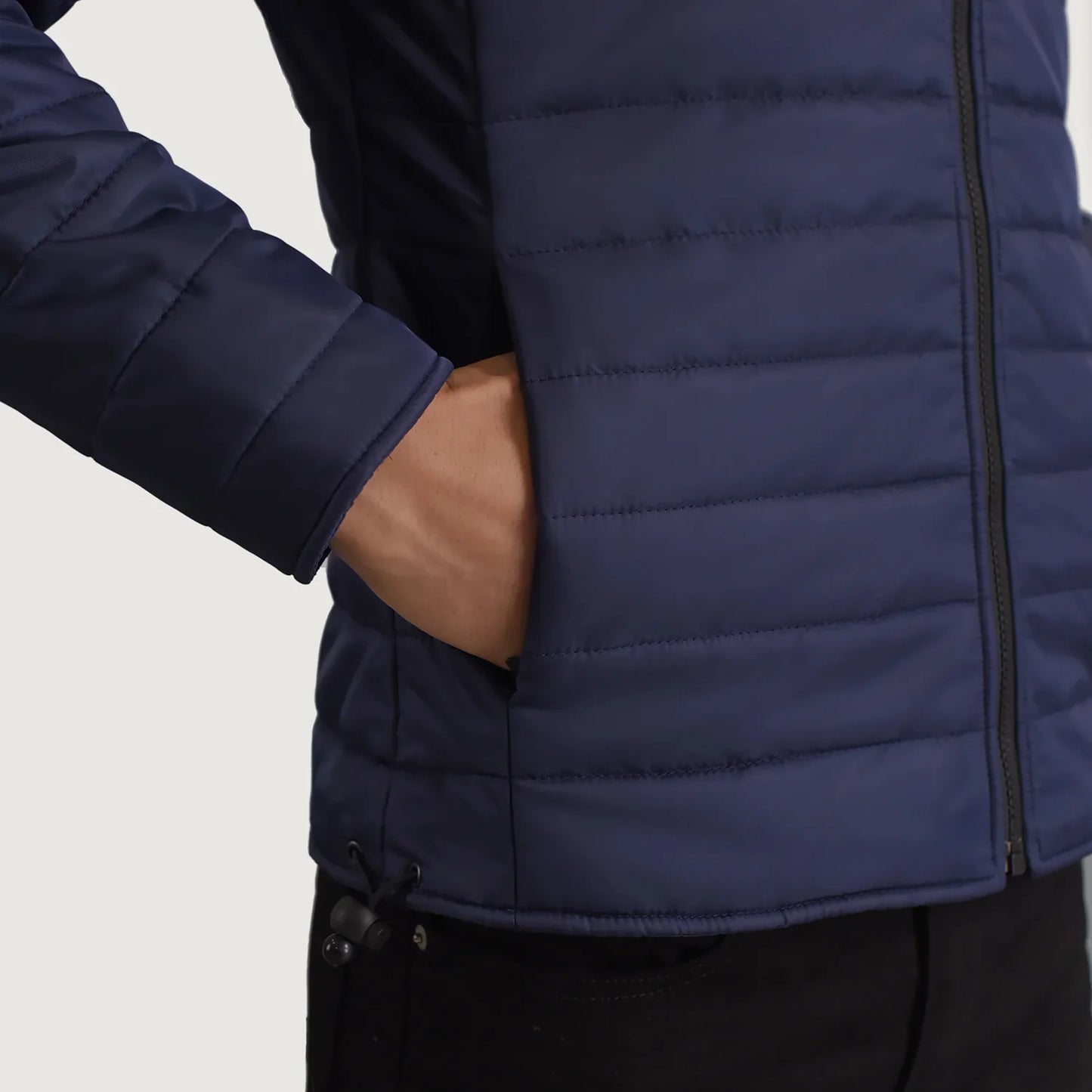 Tyler Blue Hooded Puffer Jacket SH54