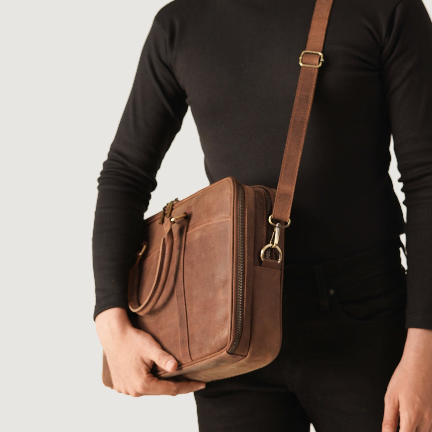 The Preston Vintage Tan Leather