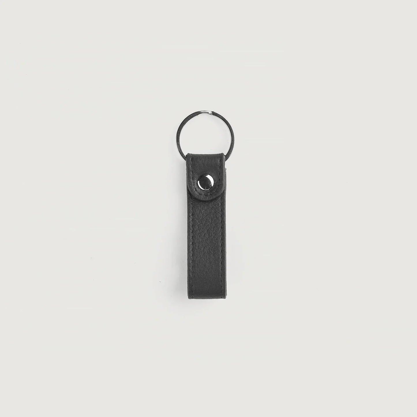 Adkins Black Leather Keychain G10