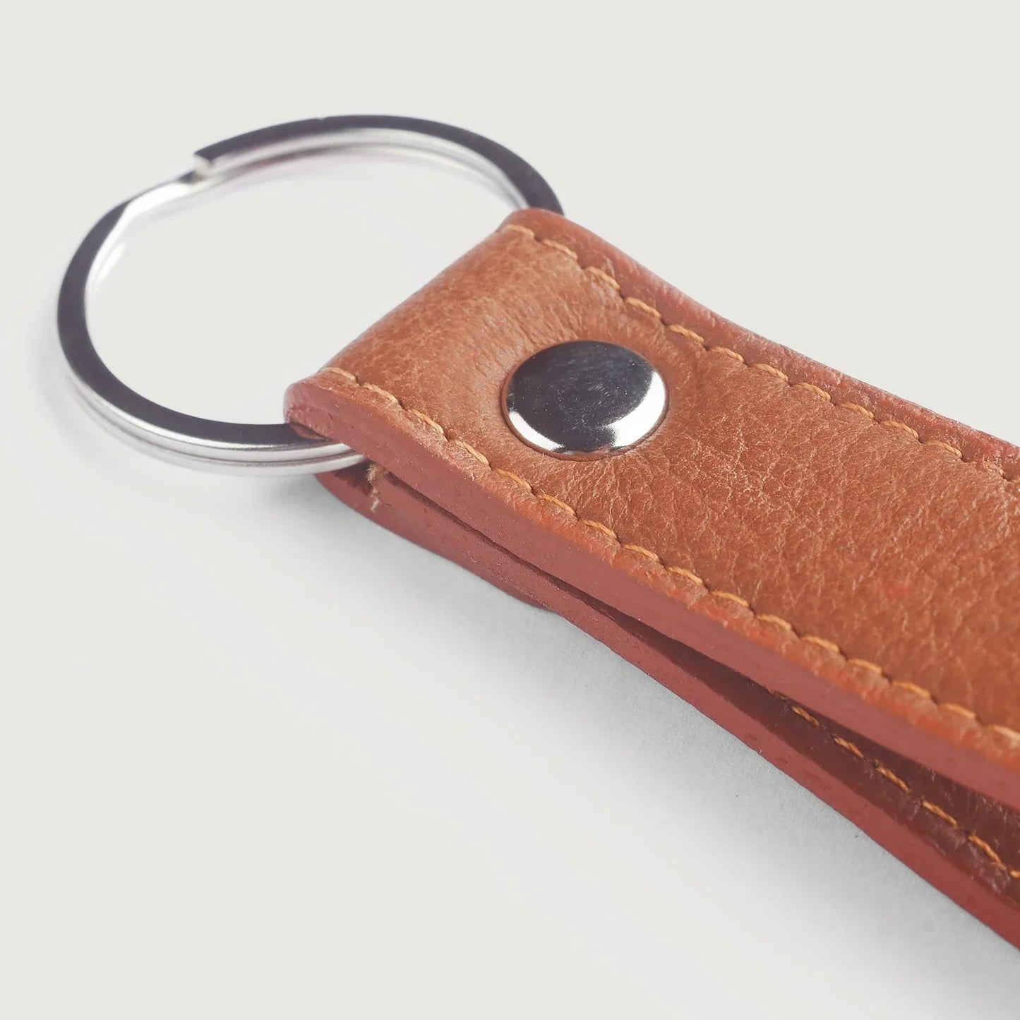 Adkins Brown Leather Keychain G20