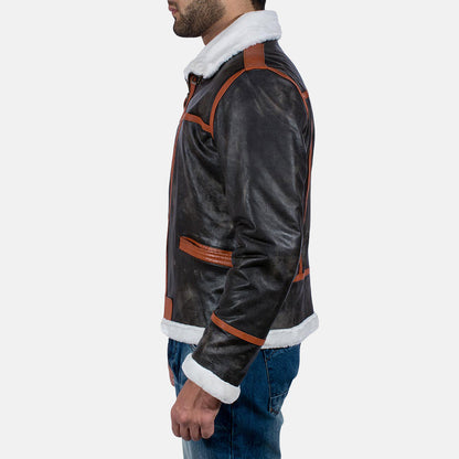 [FS] Alpine Brown Fur Leather Jacket