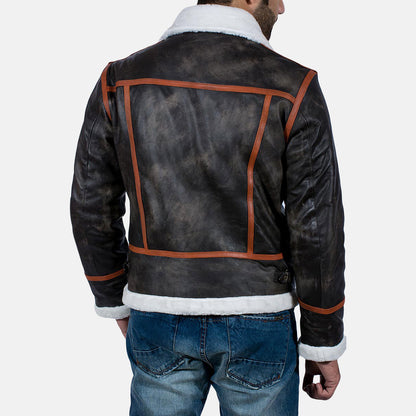 [FS] Alpine Brown Fur Leather Jacket