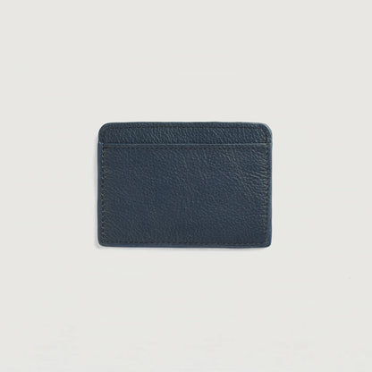 Karl Blue Leather Card Holder