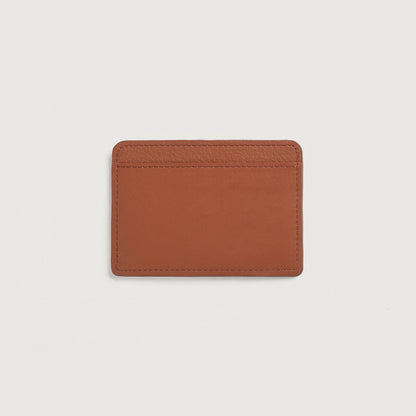 Karl Brown Leather Card Holder