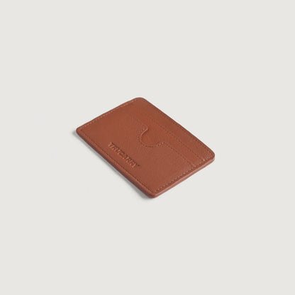 Karl Brown Leather Card Holder