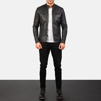 [FS] Ionic Black Leather Jacket