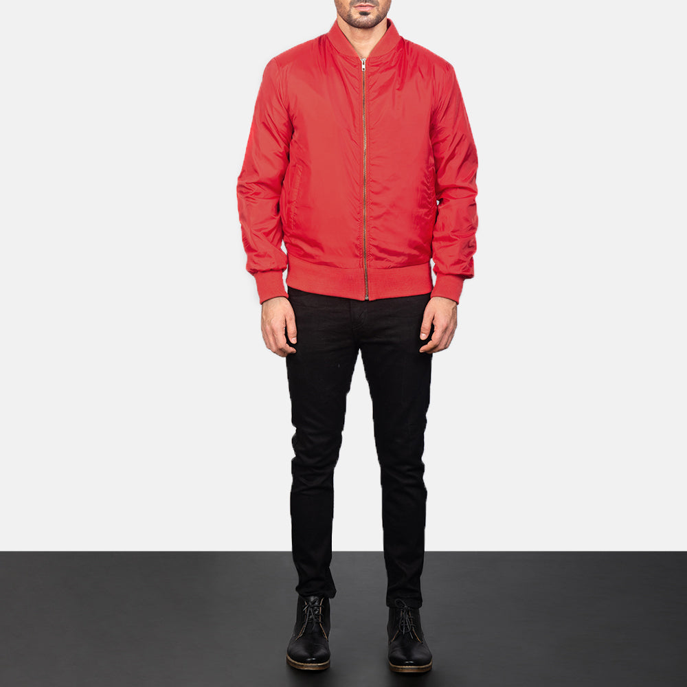 Zack Red Bomber Jacket SH11