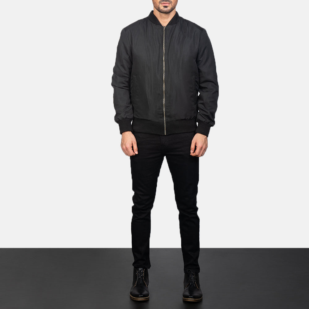 Zack Black Bomber Jacket SH14