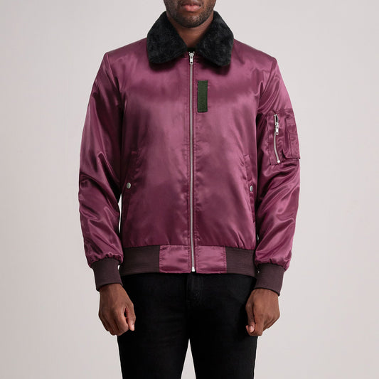 Men's Maroon B-15 Bomber Jacket – Clyde Style