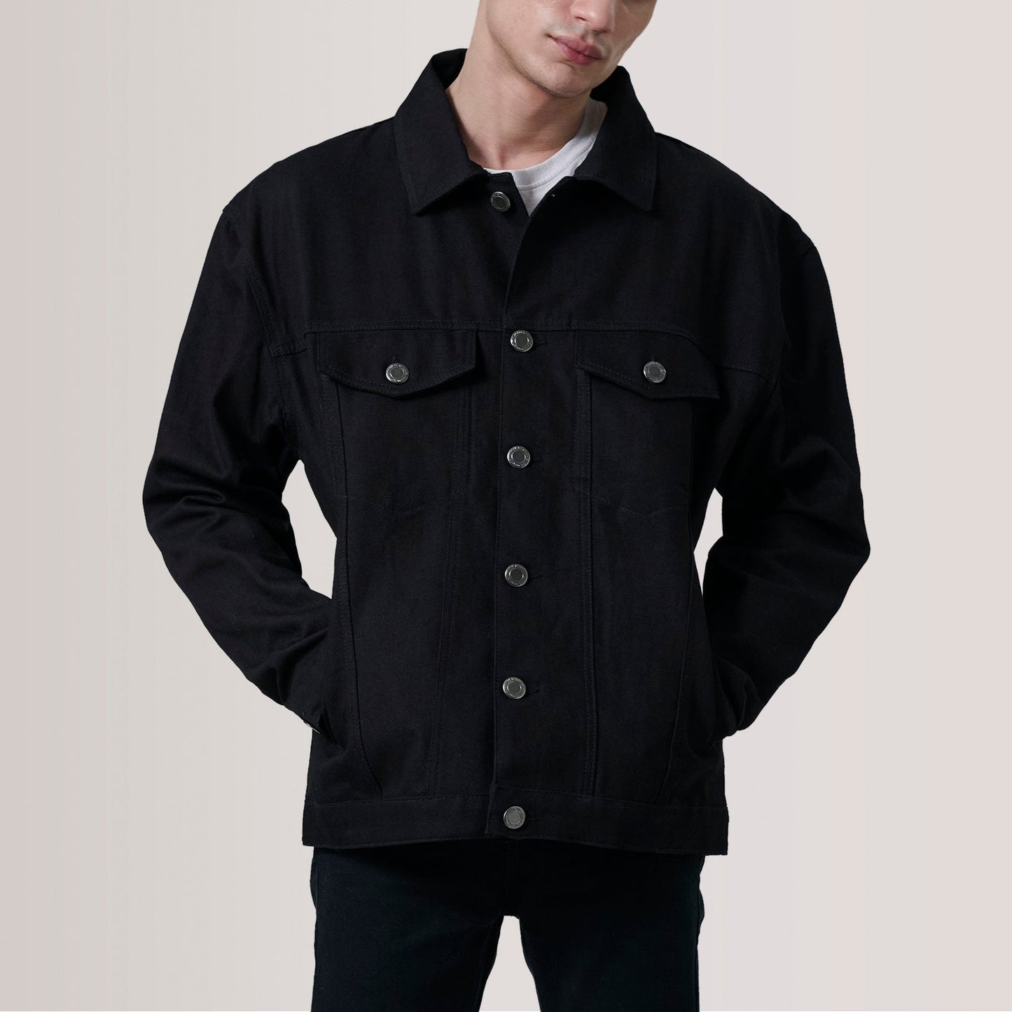 Eddie Black Oversized Denim