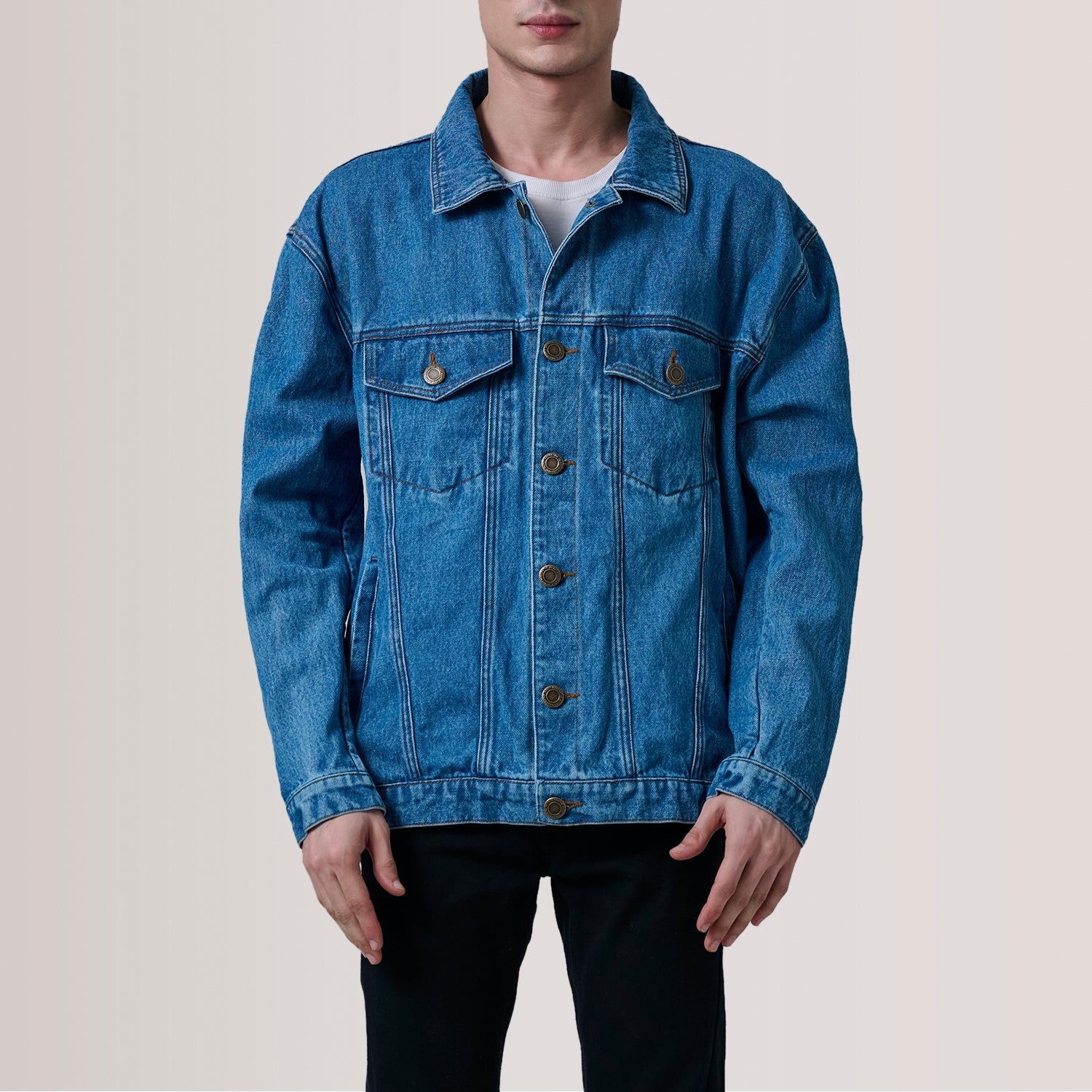 Eddie Dark Blue Oversized Denim