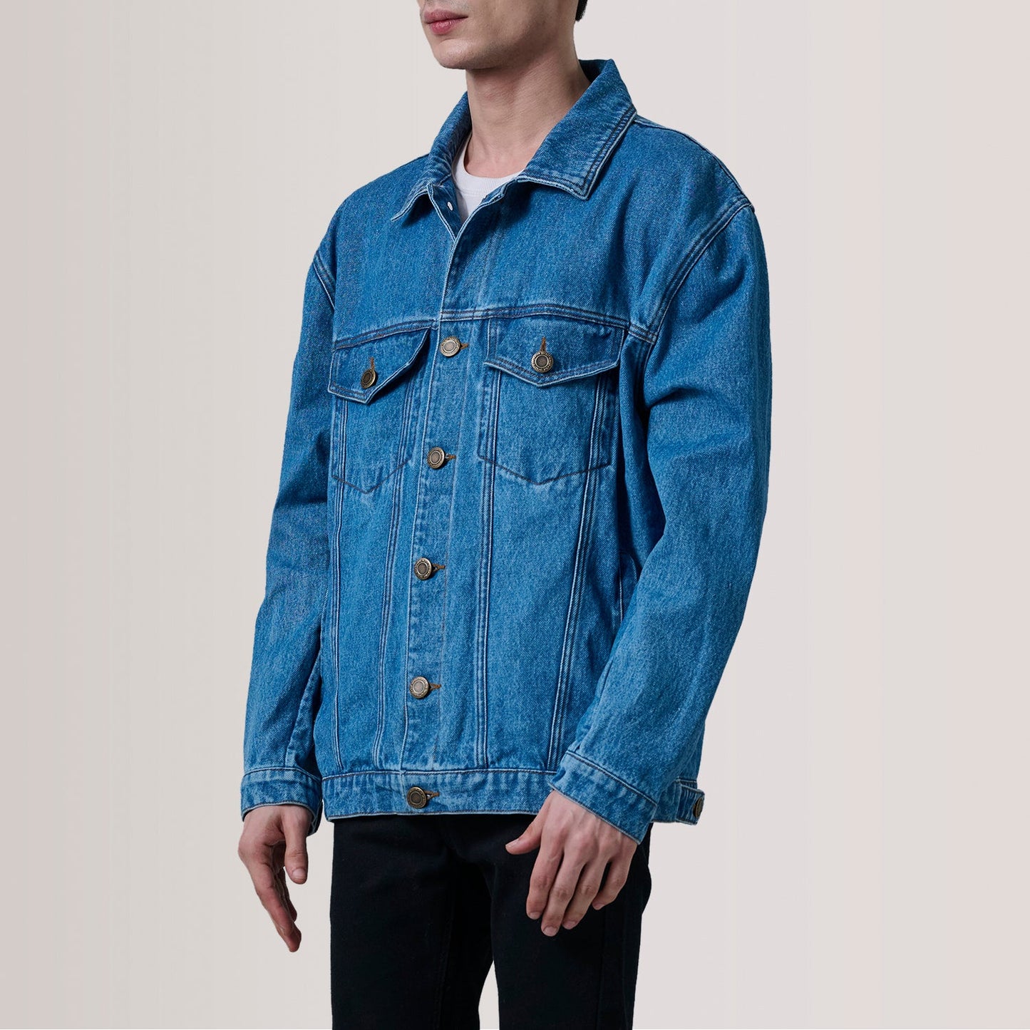 Eddie Dark Blue Oversized Denim