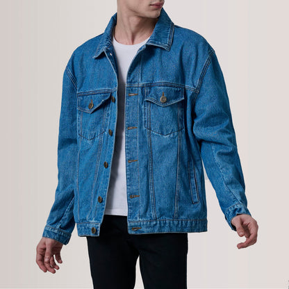 Eddie Dark Blue Oversized Denim