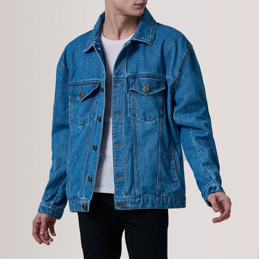 Eddie Dark Blue Oversized Denim