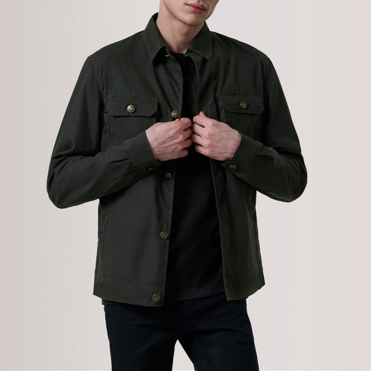 Men's Olive Waxed Canvas Field Jacket – Irwin Style