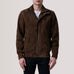 Lester Brown Suede Bomber Jacket