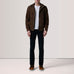 Lester Brown Suede Bomber Jacket