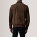 Lester Brown Suede Bomber Jacket