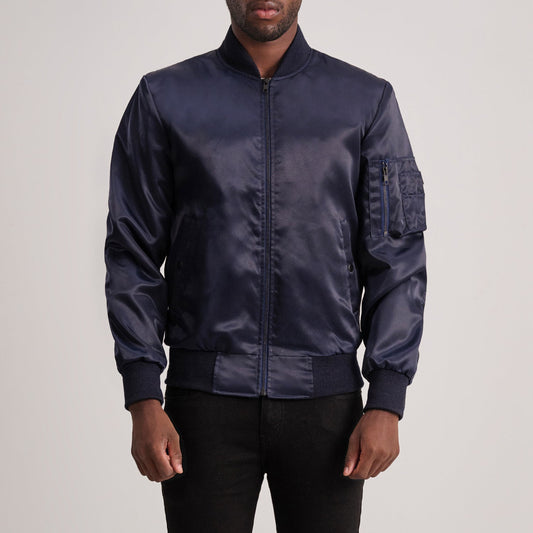 Men's Blue MA-1 Bomber Jacket – Quinton Style