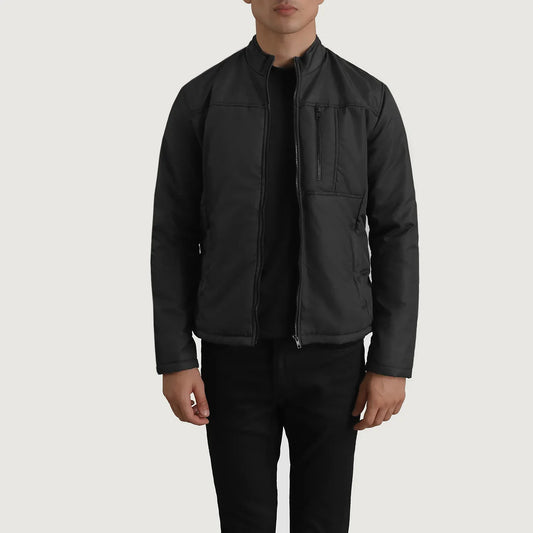 Men's Black Lightweight Windbreaker Jacket – Elliot Style