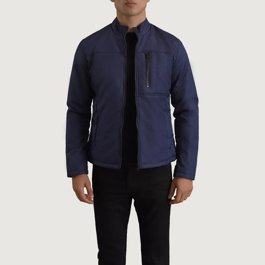 Men's Blue Lightweight Windbreaker Jacket – Elliot Style