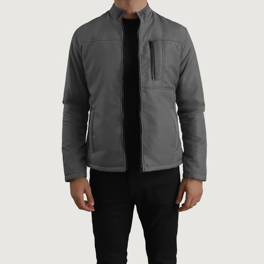 Men's Grey Lightweight Windbreaker Jacket – Elliot Style