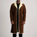 Kolby Brown Suede Shearling Coat