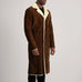 Kolby Brown Suede Shearling Coat