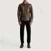 Mystical Pullup Brown Leather Jacket
