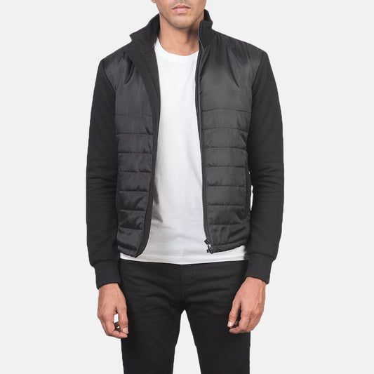 Men's Black Quilted Windbreaker Jacket – Nashville Style