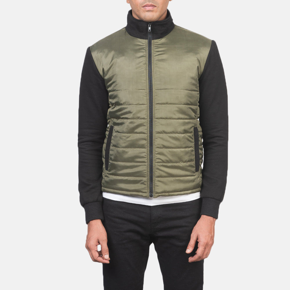 Nashville Quilted Green Windbreaker Jacket