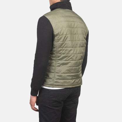 Nashville Quilted Green Windbreaker Jacket