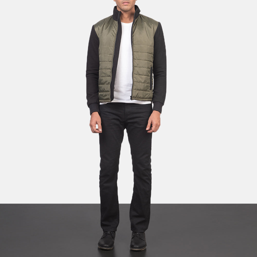 Nashville Quilted Green Windbreaker Jacket
