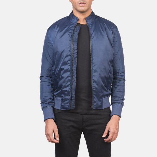 Men's Blue Bomber Jacket – Ramon Style