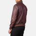 [FS] Shane Maroon Leather Bomber Jacket