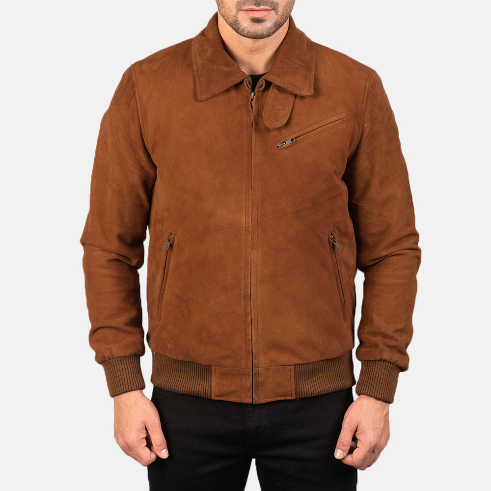 Tomchi Tan Suede Leather Jacket SH63