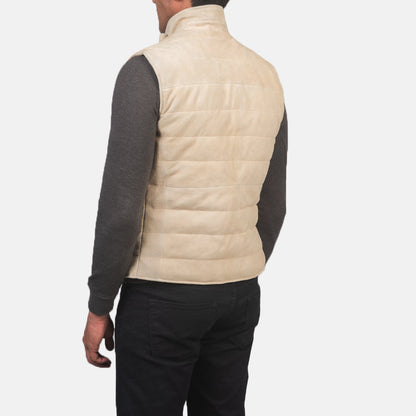 Tony Off-White Suede Vest SH59