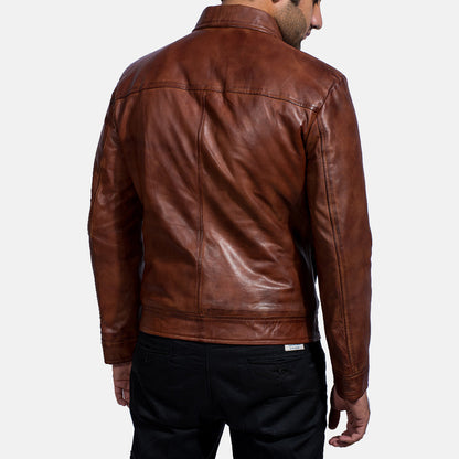 [FS] Inferno Brown Leather Jacket