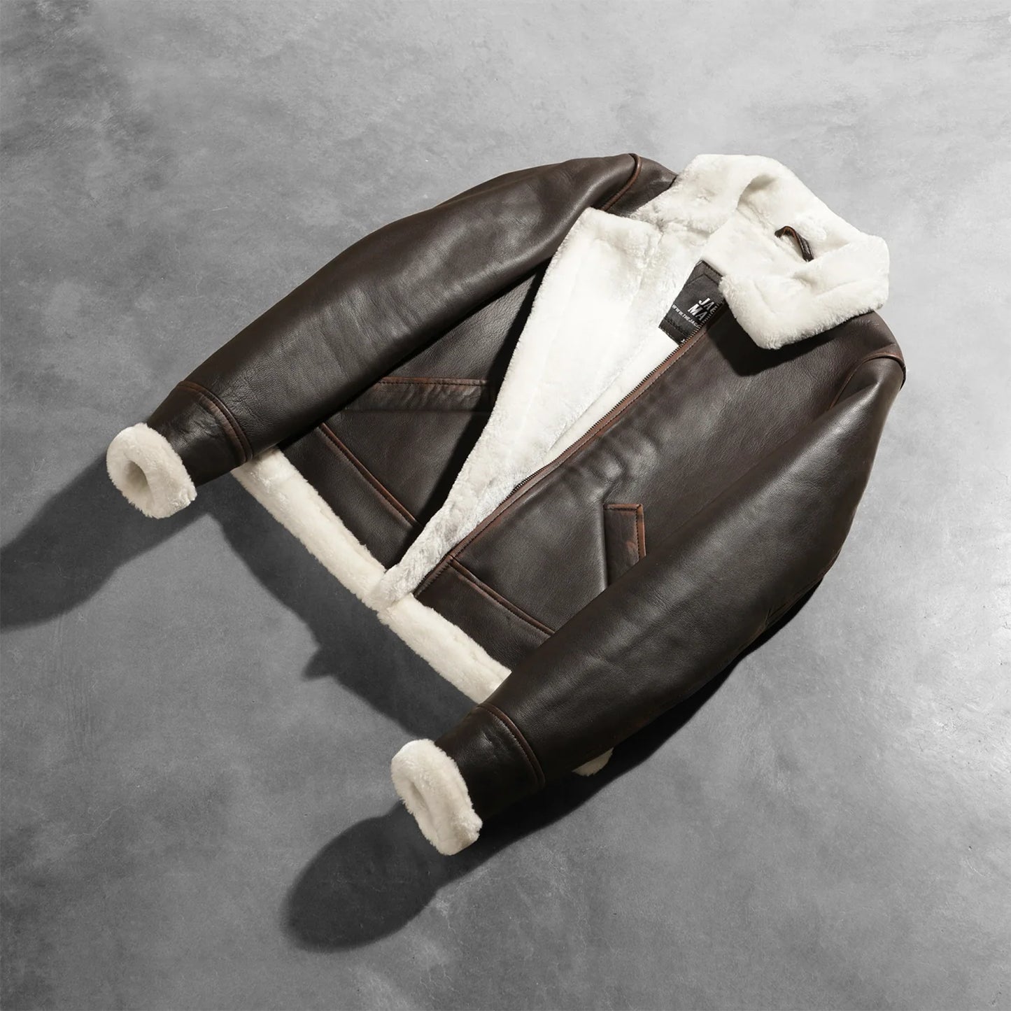 Sherilyn B-3 Brown Leather Bomber Jacket SH536