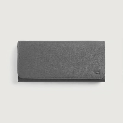 Taylor Grey Leather Continental Wallet