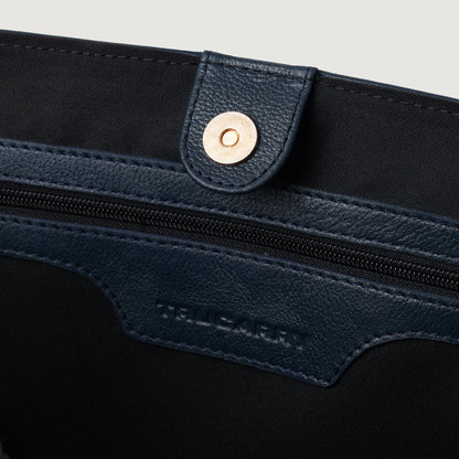 The Bianca Blue Leather