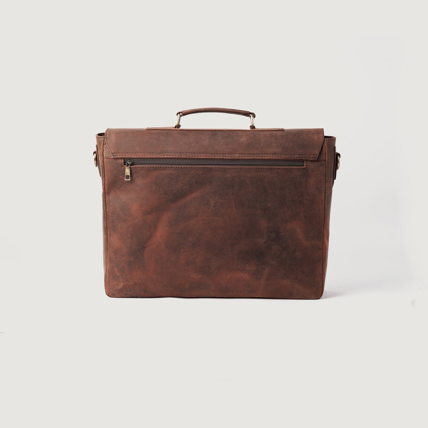 The Cristoph Vintage Distressed Brown Leather