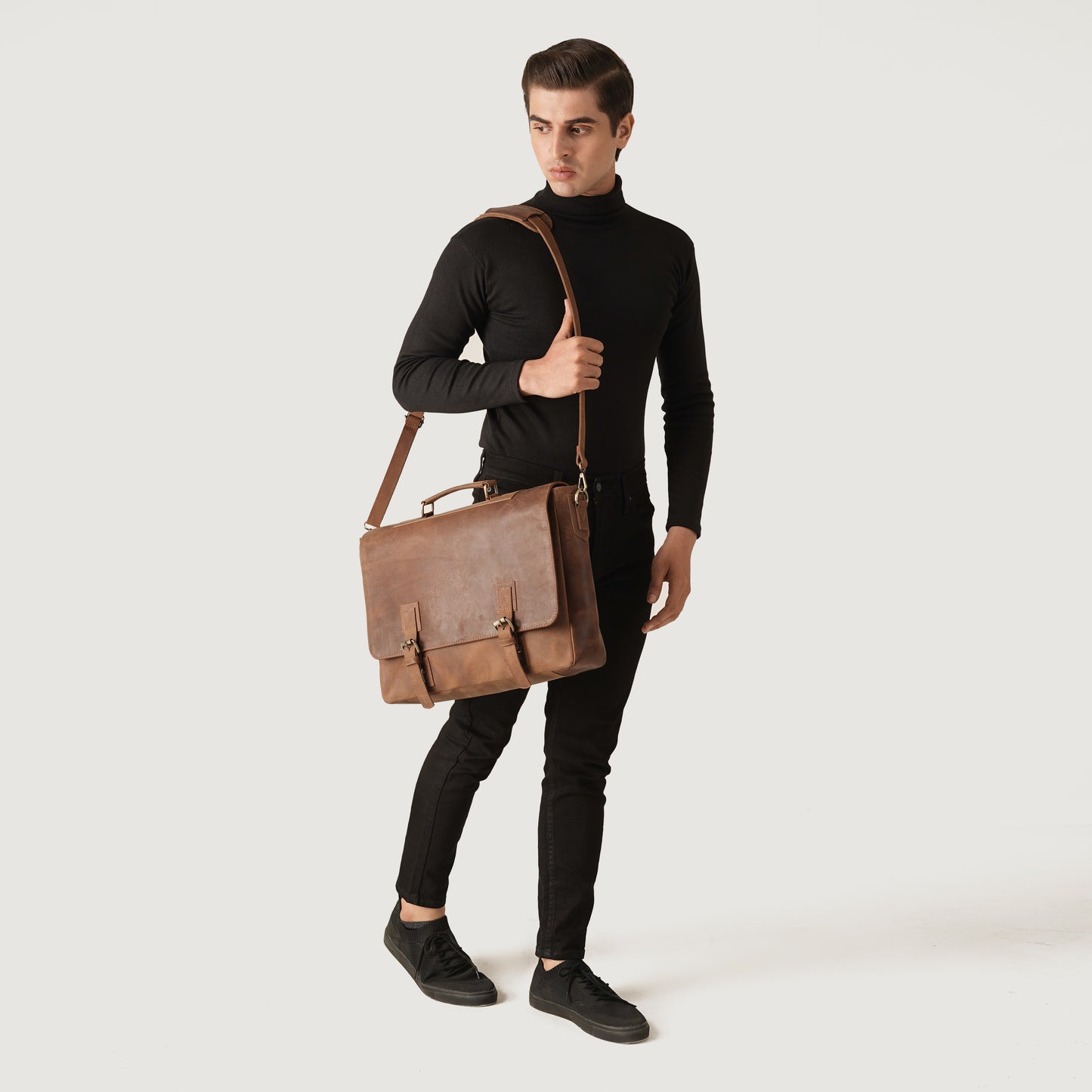 The Cristoph Vintage Tan Leather