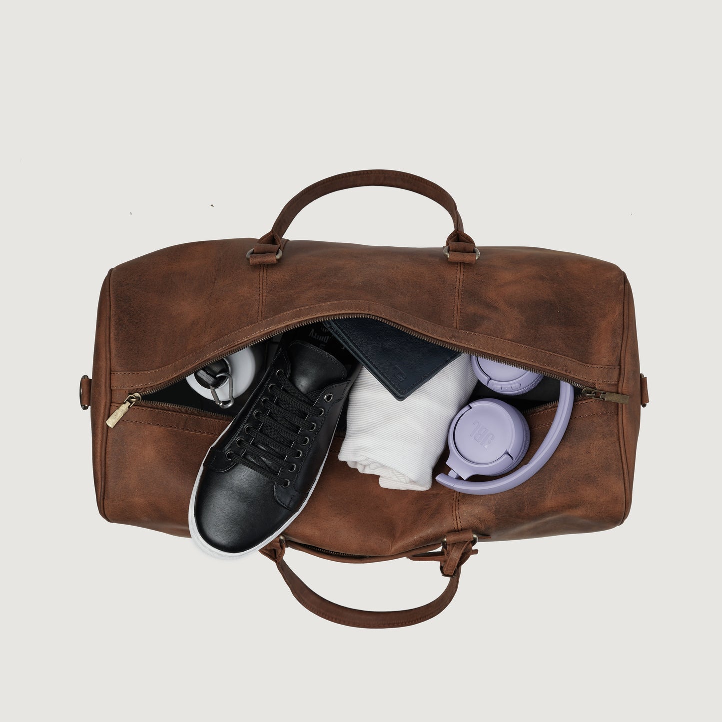 The Darrio Vintage Tan Brown Leather 