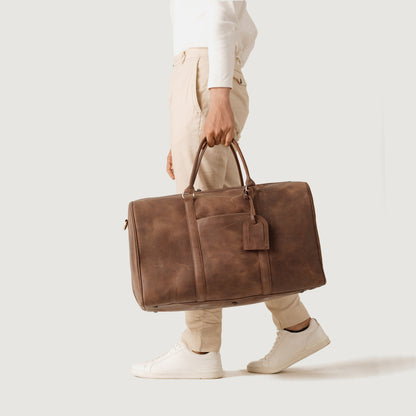 The Darrio Vintage Tan Brown Leather 