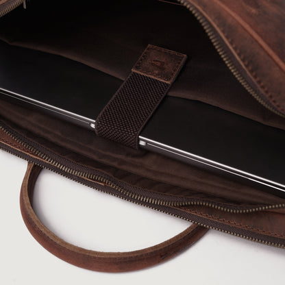 The Preston Vintage Distressed Brown Leather