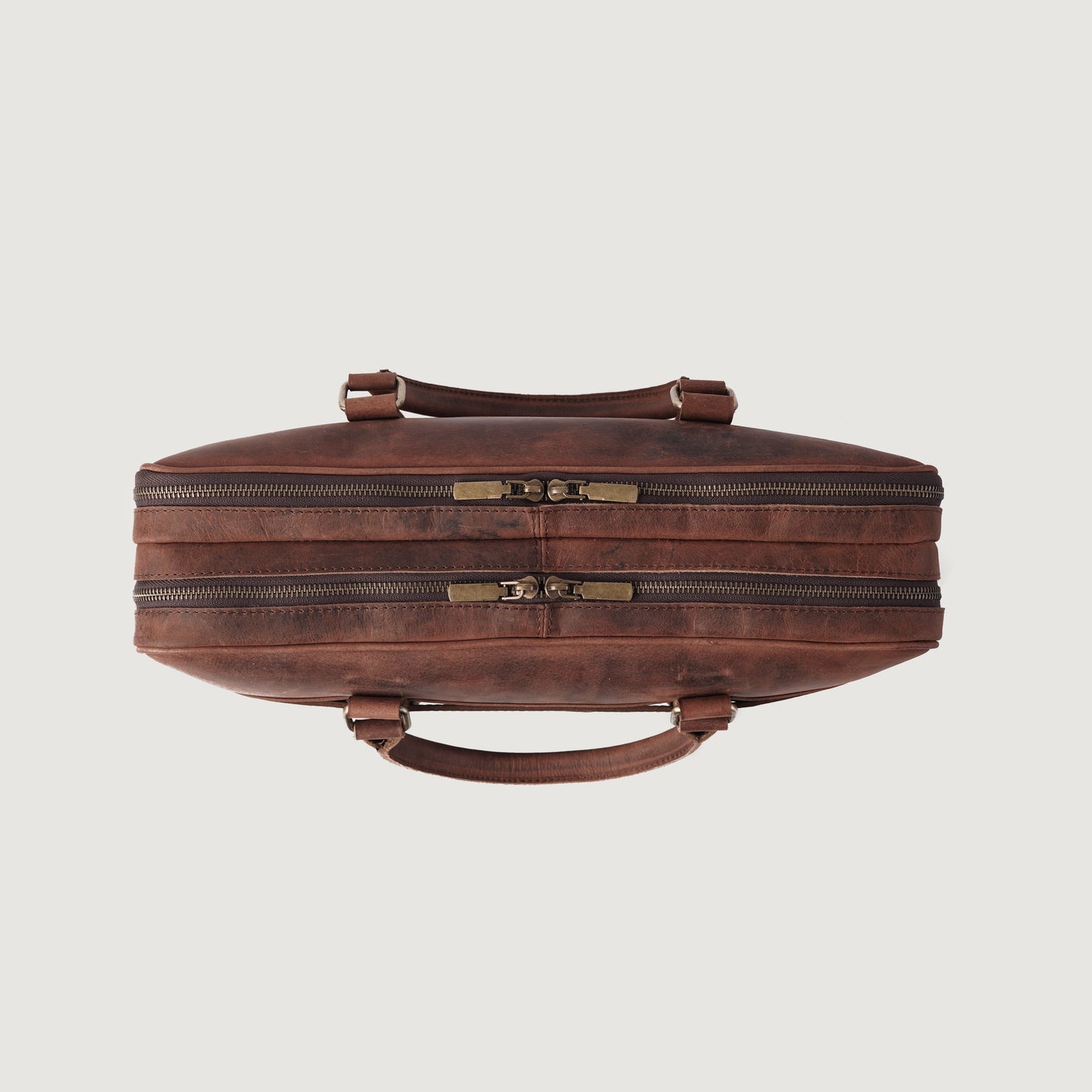 The Preston Vintage Distressed Brown Leather