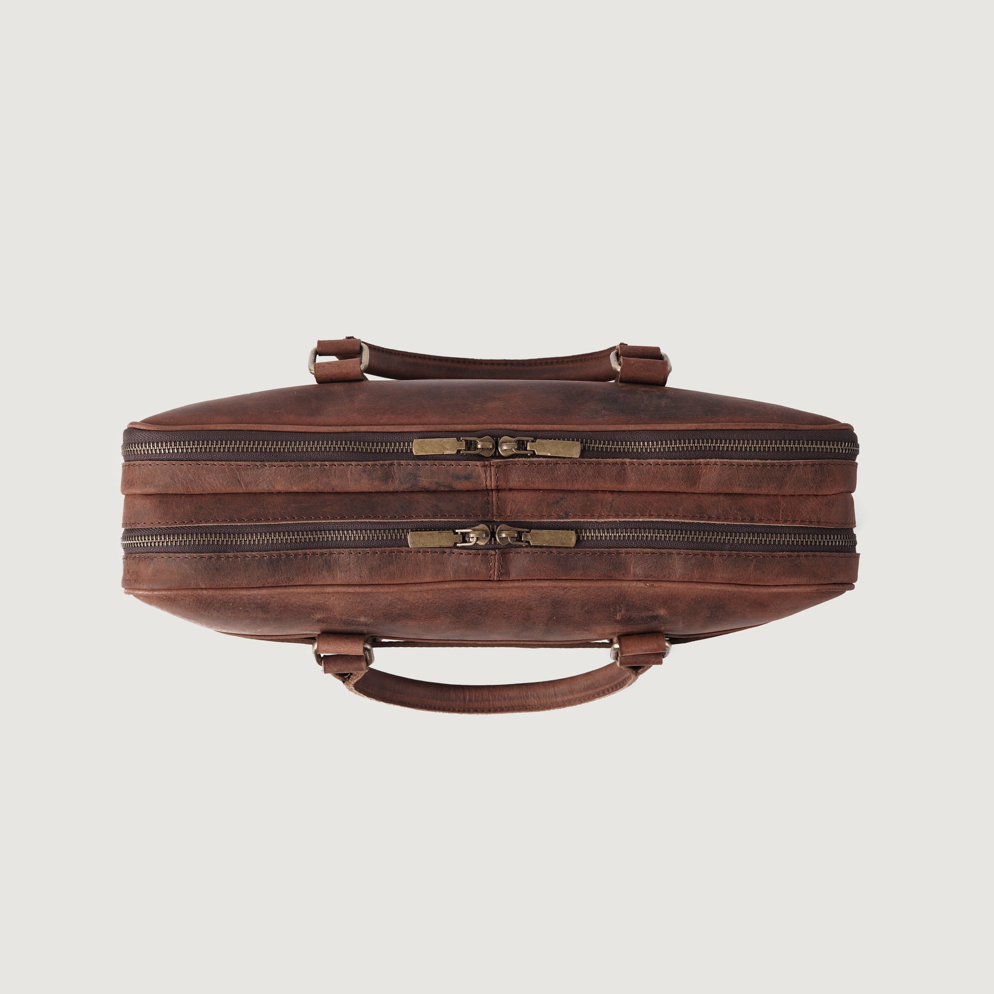 The Preston Vintage Distressed Brown Leather