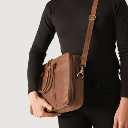 The Preston Vintage Tan Leather