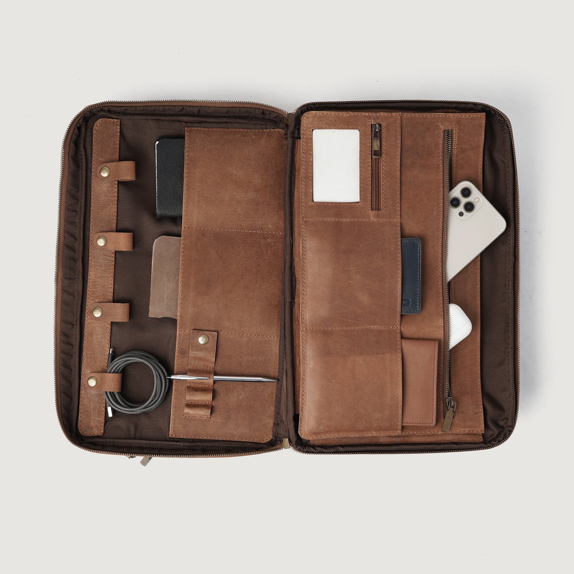 The Preston Vintage Tan Leather